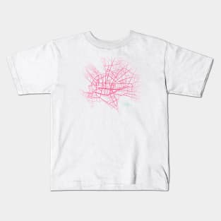 Monterrey Mexico city map digital illustration Kids T-Shirt